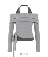 Arielle Halter Wrap Tee