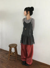 シルヴァナ シフォン レイヤード ビスチェ ワンピース