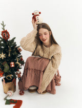 Charelle Tiered Skirt (Red)