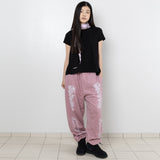 Lace Bone Sweatpants - Pink