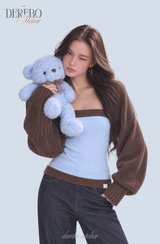 Blue Choco bolero cardigan top two-piece