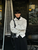 INF High-neck cardigan