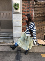 YWD チュールロングドレス (3color)