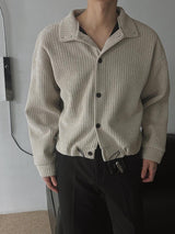 ASCLO String Velour High Neck Cardigan (3color)