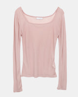 ネヴ スクエアネック ロングスリーブ Tシャツ (9 Colors)