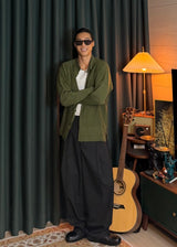 [ VIR Style Original ] China Collar Pleated Jacket 2COLOR