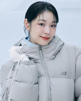 [worn by kim yuna nmixx kyujin] silver bezel bead curved huggie hoop rhodium plating + 925 silver earrings E066-08H