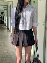 Linder Basic Three Quarter Crop Shirt