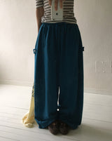 [unisex] チハ サイド スナップ ワイド バンディング スウェット パンツ
