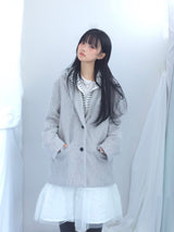 Hairy cream jacket