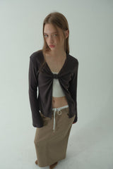 TWIST PEARL KNIT_CHARCOAL