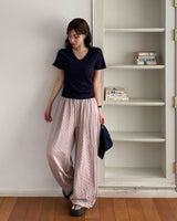 [MADE] Dot, Pintack Wide Pants