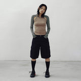 Groove pocket half pants