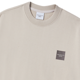 25SS ボックスベーシックロゴスウェットシャツ エッセンシャルベージュ