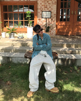 バックバックルワイドスラックス