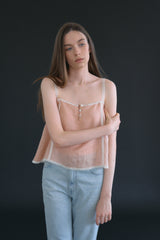 T/T Sorbet trim camisole (peach)