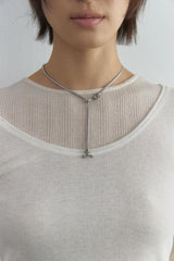 Flat round necklace