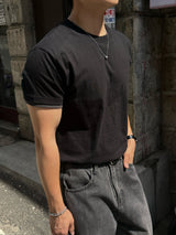 Shoulder hidden ringer t-shirt