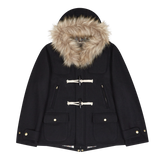  REGION MOTORS CLUB FAKE FUR DUFFLE COAT