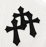 Cross Patch Ribbed Sleeveless