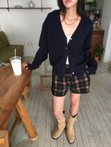 Square toe buckle boots  (3color)