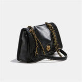 Autumn Winter Chain Strap Faux Leather Tote Cross Bag