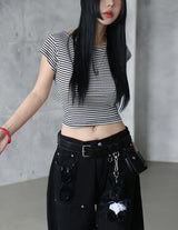 pocket key ring belt