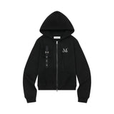TIAJE SET UP EYELET HOOD ZIP-UP (2Color)
