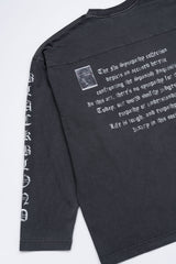 BBD  クラッシュドフェイスピグメントロングtシャツ