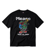 LB Shut Up Frog Washed Tee (Black)