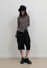 Starcut Jersey Collar Tee / Stone Brown