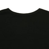 オーバーサイズシルケットスクープネックTシャツ BLACK
