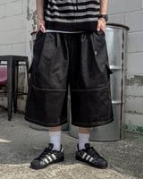 Circular Belt Stitch Cargo Bermuda