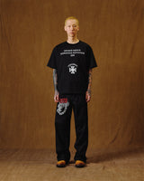 Uncaged Slogan T-Shirt/Black