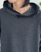 ネオルストライプフードロングスリーブ