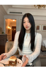 デイジーレースカフス長袖Tシャツ