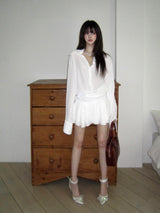 Shirt frill dress