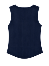 HORIZON RING SHORT SLEEVELESS [NAVY]