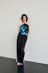  FLUTTER HALTERNECK / BLUE