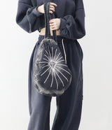Spider Denim Sling Cross Backpack