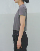 LTM クロップTシャツ(DARK GREY)