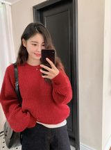 [SHOPPERMADE] Nuts Mohair Wool Knit (4color)