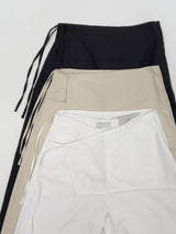 Lace Wrap Balloon Fit Wide Pants
