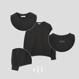 [HFORUS MADE]レイヤーショルダースウェットシャツ イン グレー