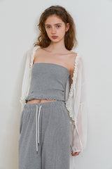Waffle sweat pants_gray