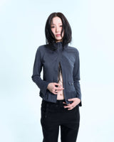 ラッフル2WAYジップアップ - Ash