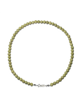 AVOCADO ALASHAN AGATE NECKLACE