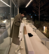  Liu Wool Overfit Duffel Coat