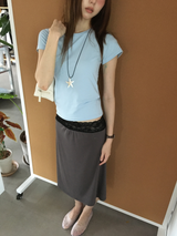 Deep lace skirt (3color) 
