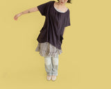 ラベンダーパッチレギンスパンツ ( 2 color)